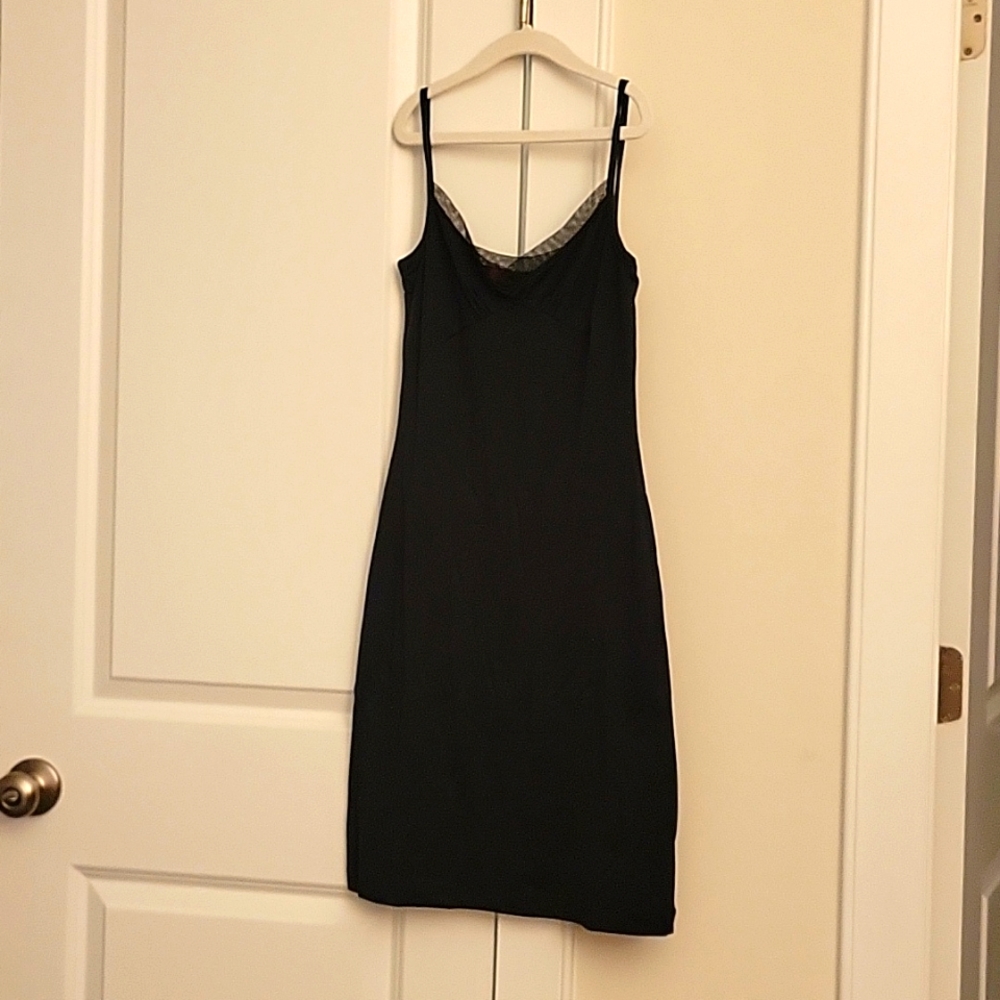 BCBG Max Azria black slip dress in XS. Made in the USA
